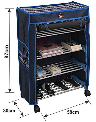 PARASNATH Trendy Cloth Shoe Rack with 4 Shelves - PARASNATH