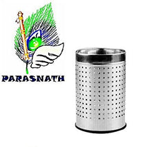 Load image into Gallery viewer, Parasnath Stainless Steel Perforated Square Dustbin, 6L - 7 X 11 Inch - PARASNATH