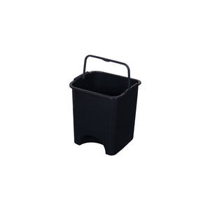 PARASNATH Rattan Design (Black Colour) Pedal Dustbin 11Litre Modern Light-weight Dustbin for Home and Office Black Colour - Made In India - Size 10 inchX10 inchX13 inch - PARASNATH
