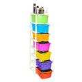 PARASNATH Boxo 7 Layer (Multicolour) Multi-Purpose Modular Drawer Storage System for Home and Office with Trolley Wheels and Anti-Slip Shoes - PARASNATH