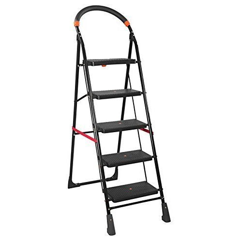 PARASNATH Back Diamond Heavy Folding Ladder With Wide Steps 5 Steps 5.2 Ft - PARASNATH