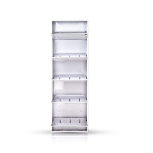 Parasnath Pure White Colour Wall Shoe Rack 5 Shelves Shoes Stand - PARASNATH