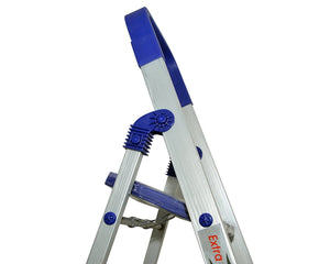 PARASNATH Aluminium Blue Heavy Folding Maple Ladder 3 Step 3.2 Ft - PARASNATH