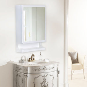 PARASNATH Strong and Heavy New Look Bathroom Cabinet with Cabinet with Mirror - White - PARASNATH