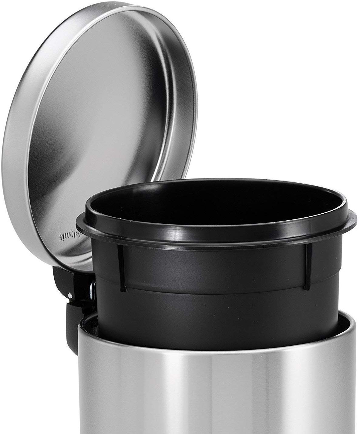 Parasnath Stainless Steel Plain Pedal Dustbin With Plastic Bucket (7''X11''- 5 Liter) - PARASNATH