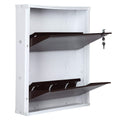 PARASNATH BrownWhite Wall Shoe Rack 2 Shelves Shoes Stand - PARASNATH