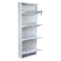 Parasnath Pure White Wall Shoe Rack 4 Shelves Shoes Stand - PARASNATH
