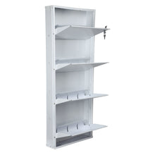 Load image into Gallery viewer, Parasnath Pure White Wall Shoe Rack 4 Shelves Shoes Stand - PARASNATH