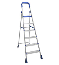 Load image into Gallery viewer, Parasnath Aluminium Heavy Folding Ladder Maple with Wide 6 Steps - PARASNATH