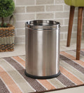 Parasnath Stainless Steel Plain Open Dustbin, 6L - 7 X 11 Inch - PARASNATH
