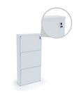 Parasnath Pure White Wall Shoe Rack 4 Shelves Shoes Stand - PARASNATH