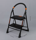 Parasnath Black Diamond Heavy Folding Ladder With Wide Steps 2 Steps 2.7 Ft Ladder - PARASNATH