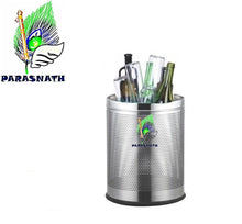 Load image into Gallery viewer, PARASNATH Stainless Steel Perforated Open Dustbin/ Garbage Bin Small, Medium and Large(Silver)- Set of 3 - PARASNATH