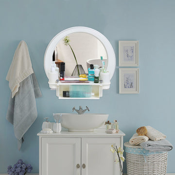 PARASNATH Prime Beautiful Decor Designer Plastic Bathroom Cabinet Mirror - PARASNATH