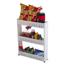 Load image into Gallery viewer, Parasnath 3 Tier Slim Rolling Cart Kitchen Storage Organiser Rack Holder with Wheels - PARASNATH