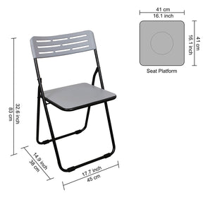 Parasnath Heavy Multipurpose Folding Plastic Chair - Colour Randomly Selected - PARASNATH