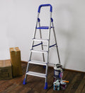 PARASNATH Aluminium Blue Heavy Folding Maple Ladder 5 Step 5.2 Ft - PARASNATH