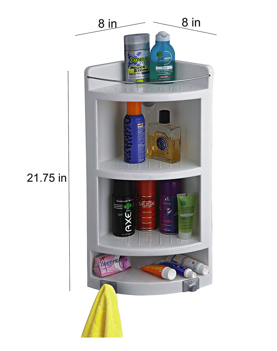 Parasnath Set of 2 Caddy Small Heavy Corner Cabinet Shelf - PARASNATH