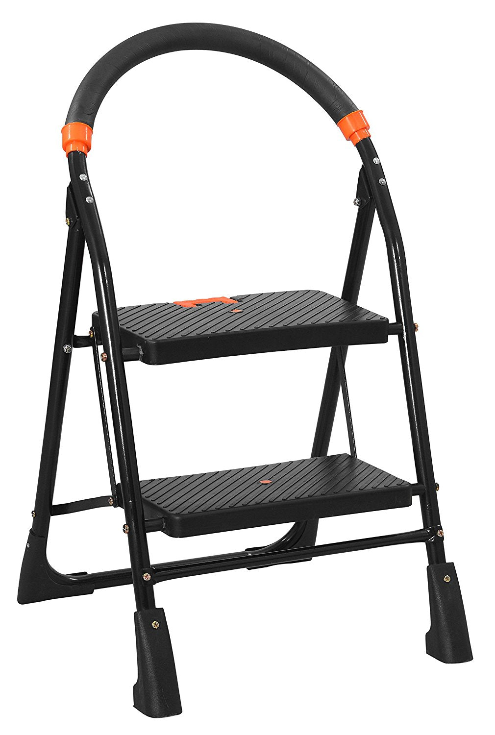 Parasnath Black Diamond Heavy Folding Ladder With Wide Steps 2 Steps 2.7 Ft Ladder - PARASNATH