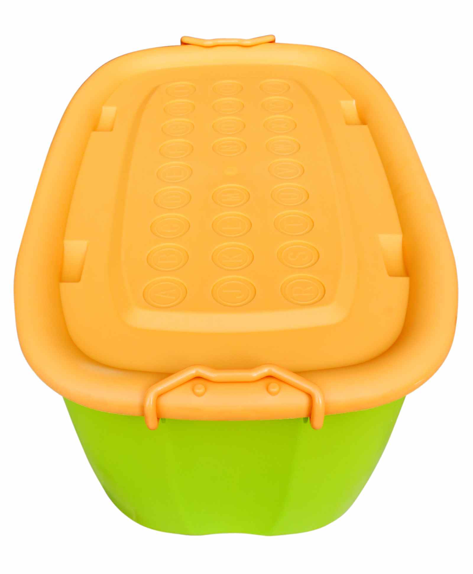 PARASNATH Rolling Storage Container Box (GreenYellow Colour)- 25 Litre Large With Wheels Size (50X33X26 cm) - PARASNATH