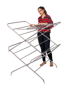 PARASNATH Stainless Steel 15 Rods Extra Large Foldable Clothes Drying Stand - PARASNATH