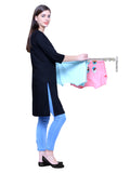 PARASNATH 30 inch Wall Stainless Steel Clothes Drying Stand -7 Pipes 2.5 Feet - PARASNATH