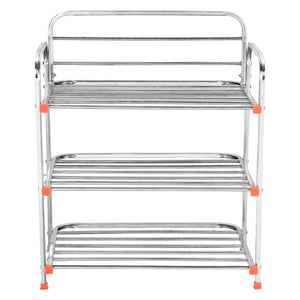 Parasnath 3 Layer Stainless Steel Shoes Stand Rack - PARASNATH