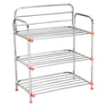 Parasnath 3 Layer Stainless Steel Shoes Stand Rack - PARASNATH