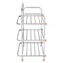 Load image into Gallery viewer, Parasnath 3 Layer Stainless Steel Shoes Stand Rack - PARASNATH
