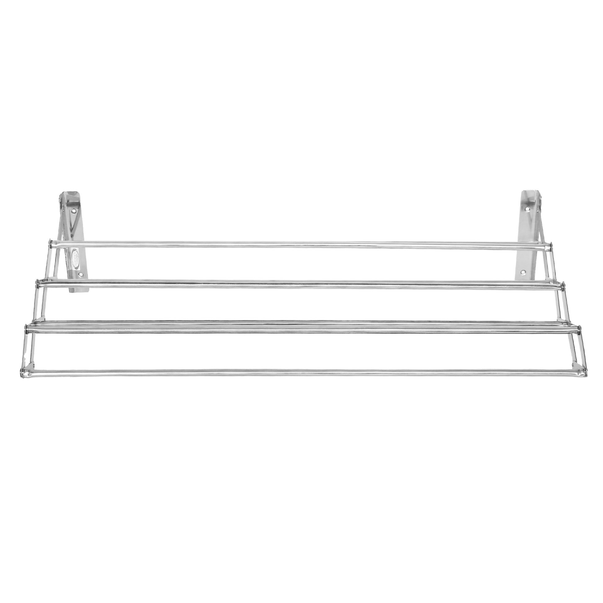 PARASNATH 30 inch Wall Stainless Steel Clothes Drying Stand -7 Pipes 2.5 Feet - PARASNATH