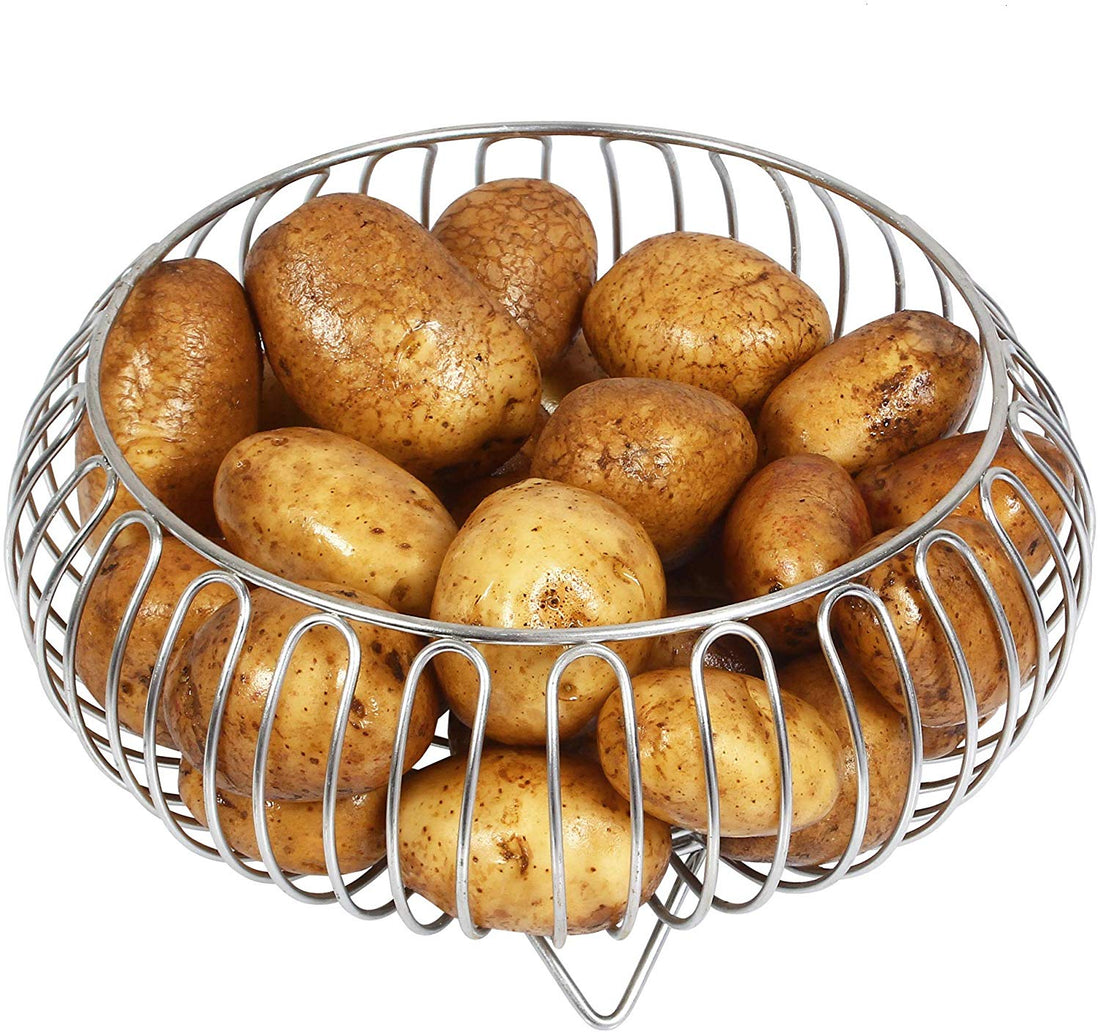 Parasnath Heavy Stainless Steel Vegetable and Fruit Bowl Basket - PARASNATH
