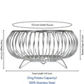 Parasnath Heavy Stainless Steel Vegetable and Fruit Bowl Basket - PARASNATH