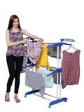 PARASNATH Prime Steel Mini Poll Clothes Drying Stand with Breaking Wheel System- Made in India - PARASNATH