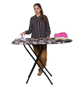 Parasnath Heavy Folding Large Ironing Board Table 18" X 48" (Colour May Vary, Multi-Color) - PARASNATH