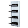 Parasnath BrownWhite Wall Shoe Rack 4 Shelves Shoes Stand - PARASNATH