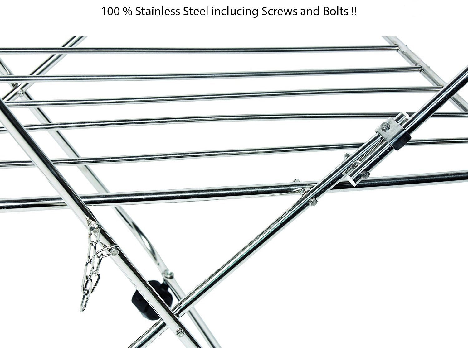 PARASNATH Prime Stainless Steel Butterfly Extra Large Foldable Cloth Dryer/Clothes Drying Stand - Made in India - PARASNATH