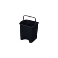 PARASNATH Rattan Design (Black Colour) Pedal Dustbin 7Litre Modern Light-weight Dustbin for Home and Office Black Colour - Made In India - Small Size 8 inchX8 inchX11 inch - PARASNATH