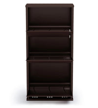 Load image into Gallery viewer, PARASNATH Coffee Colour Wall Shoe Rack 3 Shelves Shoes Stand - PARASNATH