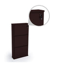PARASNATH Coffee Colour Wall Shoe Rack 3 Shelves Shoes Stand - PARASNATH