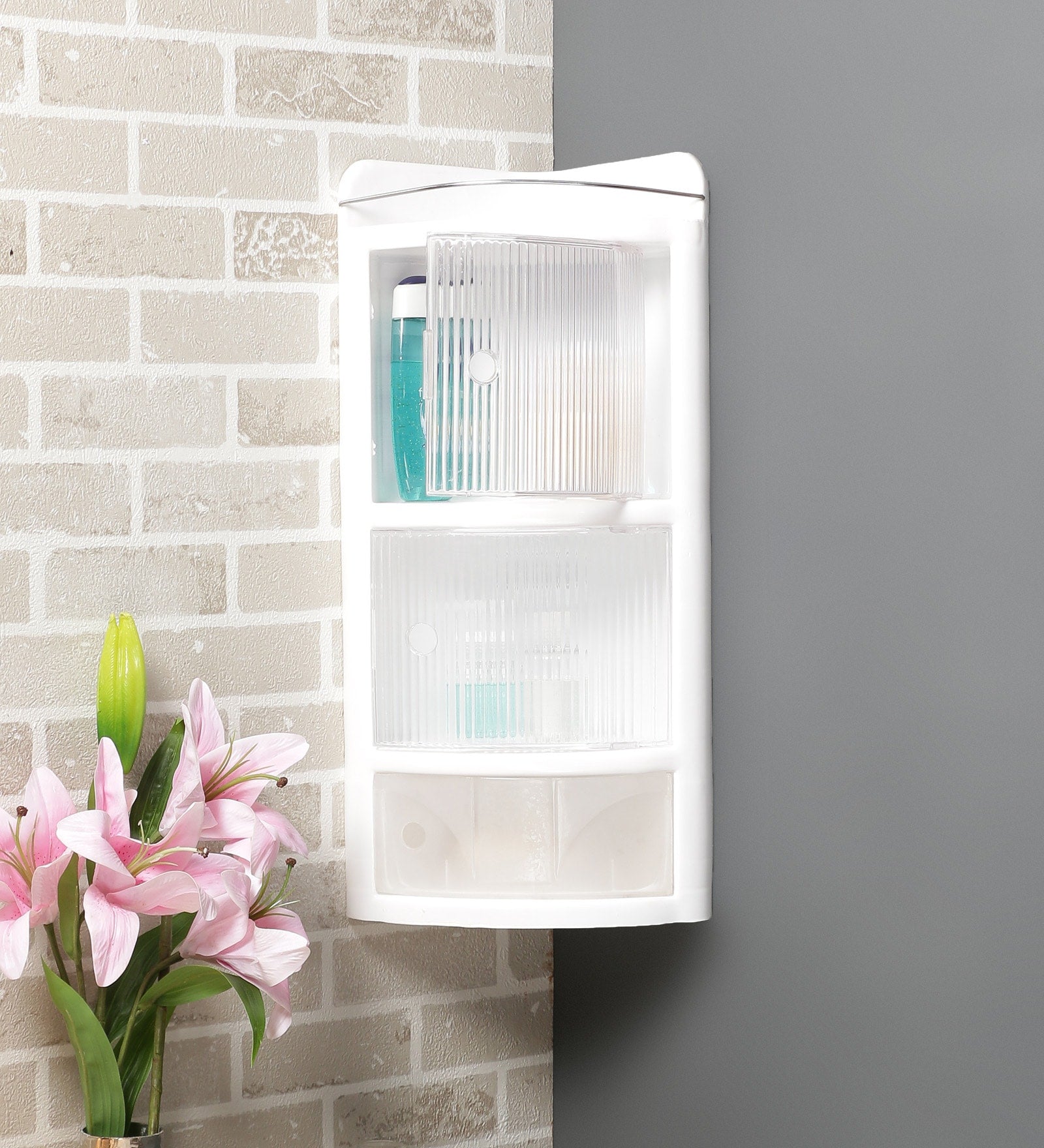 Parasnath Crystal Corner Cabinet Shelf for Bathroom - PARASNATH