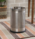 Parasnath Stainless Steel Perforated Round Dustbin, 6L - 7 X 11 Inch - PARASNATH