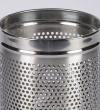 Load image into Gallery viewer, Parasnath Stainless Steel Perforated Round Dustbin, 8L - 8 X 13 Inch - PARASNATH