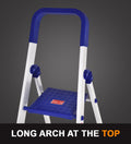 PARASNATH Aluminium Blue Heavy Folding Maple Ladder 7 Step 7.3 Ft - PARASNATH