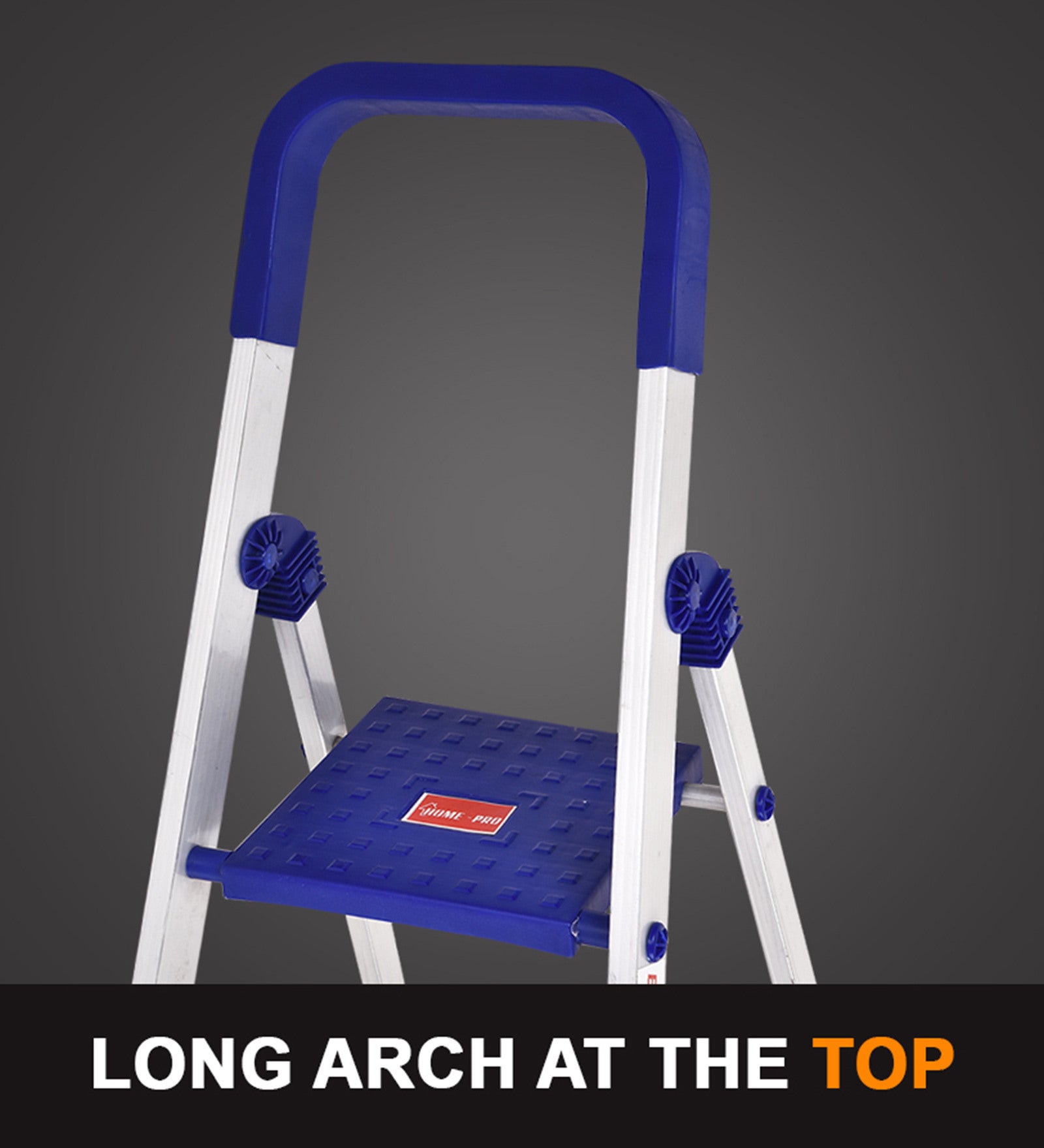 PARASNATH Aluminium Blue Heavy Folding Maple Ladder 7 Step 7.3 Ft - PARASNATH