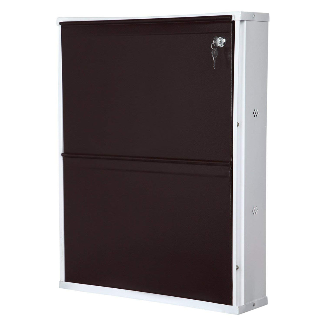 PARASNATH BrownWhite Wall Shoe Rack 2 Shelves Shoes Stand - PARASNATH
