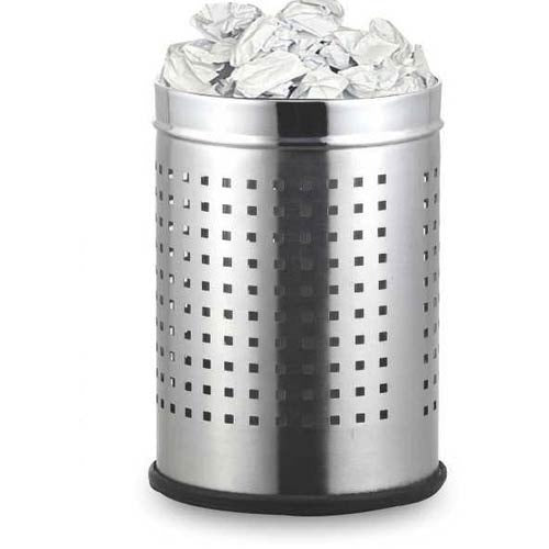 Parasnath Stainless Steel Perforated Square Dustbin, 6L - 7 X 11 Inch - PARASNATH