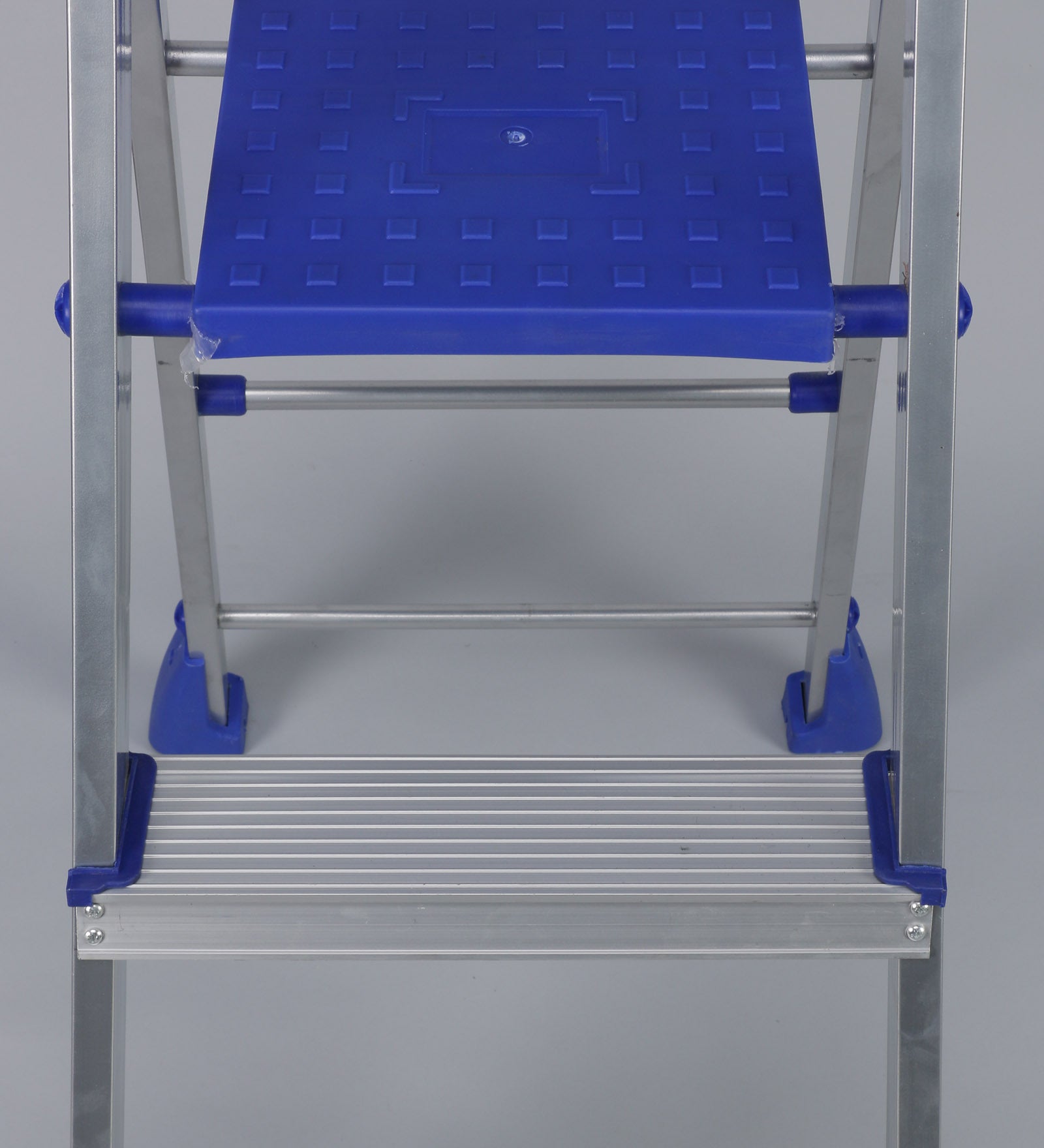 PARASNATH Aluminium Blue Heavy Folding Maple Ladder 3 Step 3.2 Ft - PARASNATH