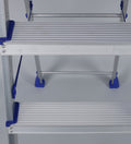 PARASNATH Aluminium Blue Heavy Folding Maple Ladder 5 Step 5.2 Ft - PARASNATH