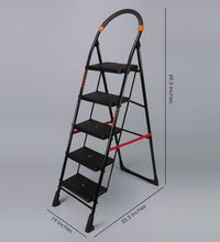 Load image into Gallery viewer, PARASNATH Back Diamond Heavy Folding Ladder With Wide Steps 5 Steps 5.2 Ft - PARASNATH