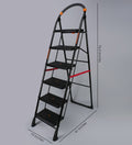 PARASNATH Back Diamond Heavy Folding Ladder With Wide Steps 6 Steps 6.2 Ft - PARASNATH
